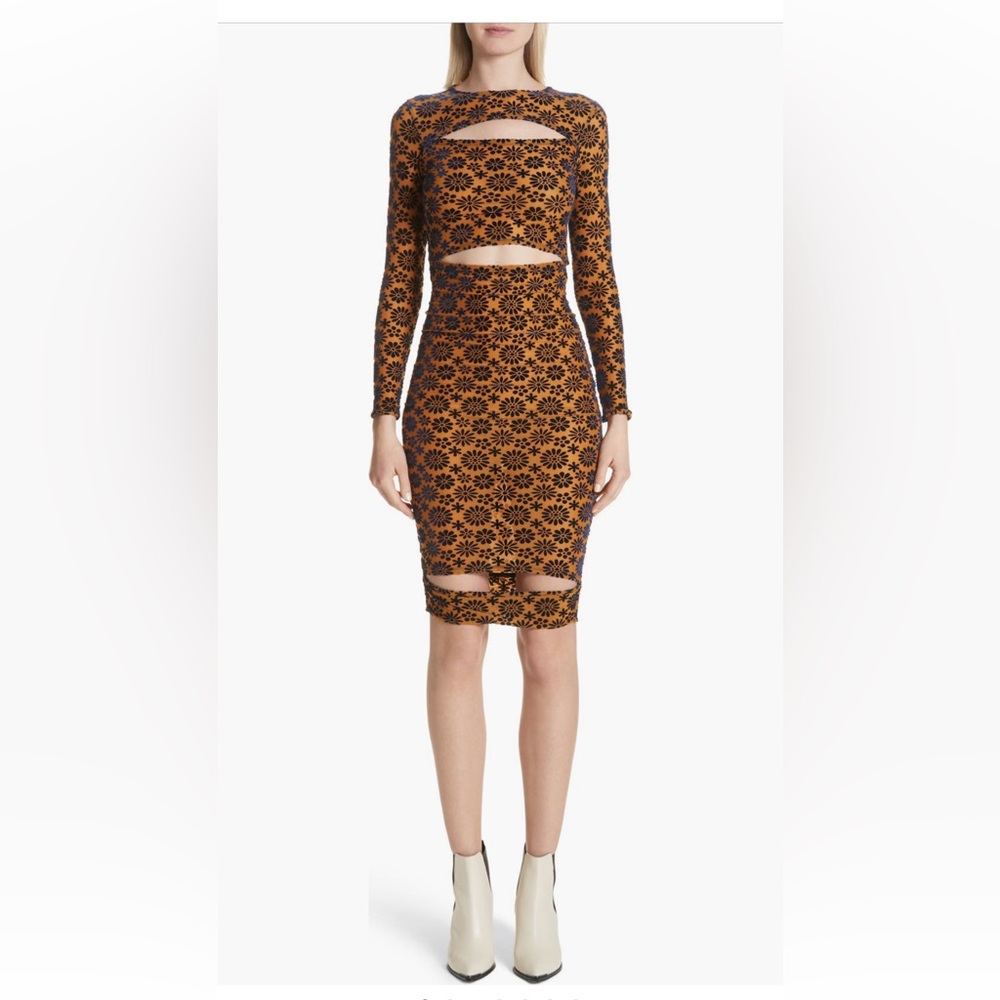Eckhaus Latta Floral Velvet  Body ComDress size M. RARE